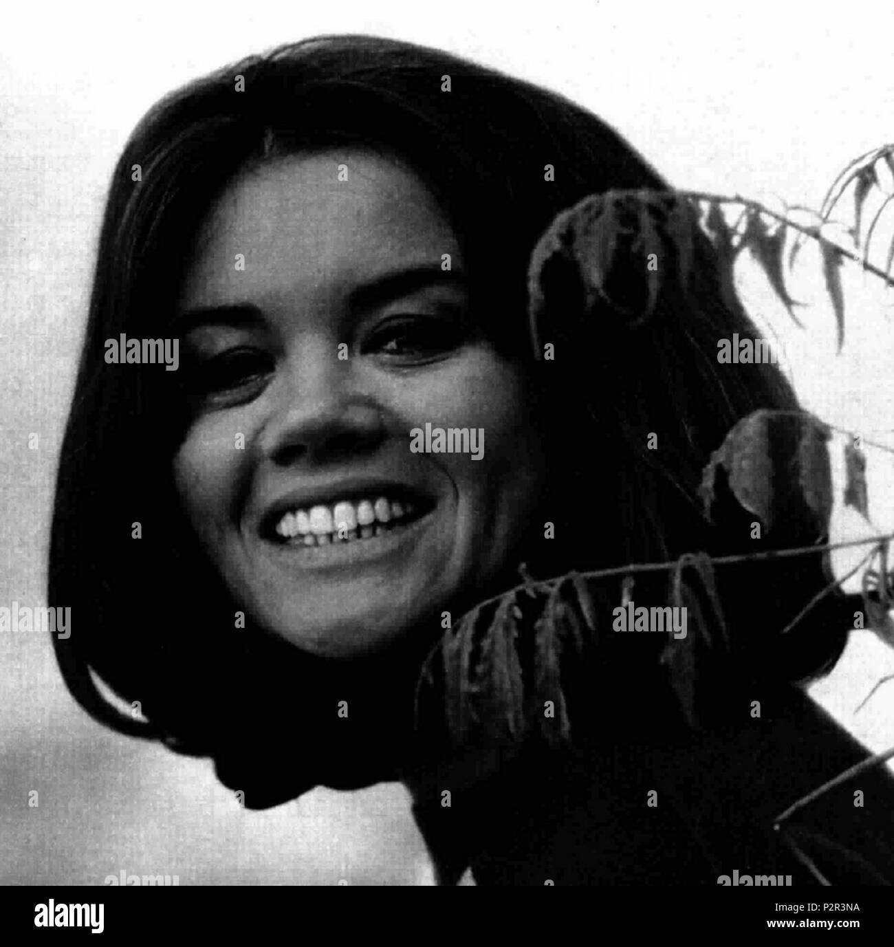 . L'actrice italienne Valeria Moriconi . Novembre 1965. Inconnu 90 Valeria Moriconi Banque D'Images