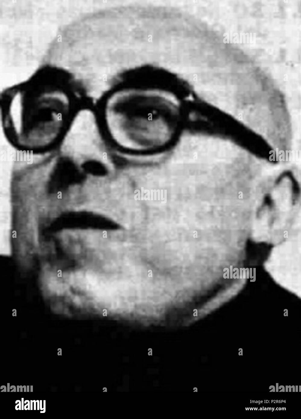 . L'écrivain italien Cesare Zavattini . Novembre 1965. 18 Cesare Zavattini inconnu Banque D'Images