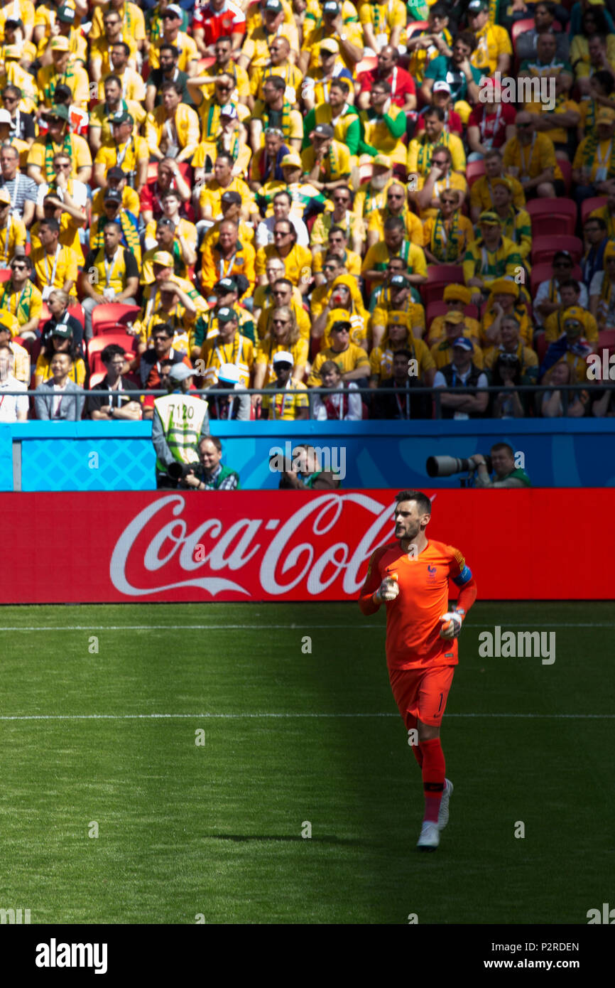 Kazan, Russie. 20Th Oct, 2018. L'équipe nationale de football Socceroos australiens Mathew Ryan de gardien de l'équipe au cours de la première partie contre la France en Coupe du Monde Russie 2018 à Kazan. Crédit : Stephen Lioy/Alamy Live News Banque D'Images