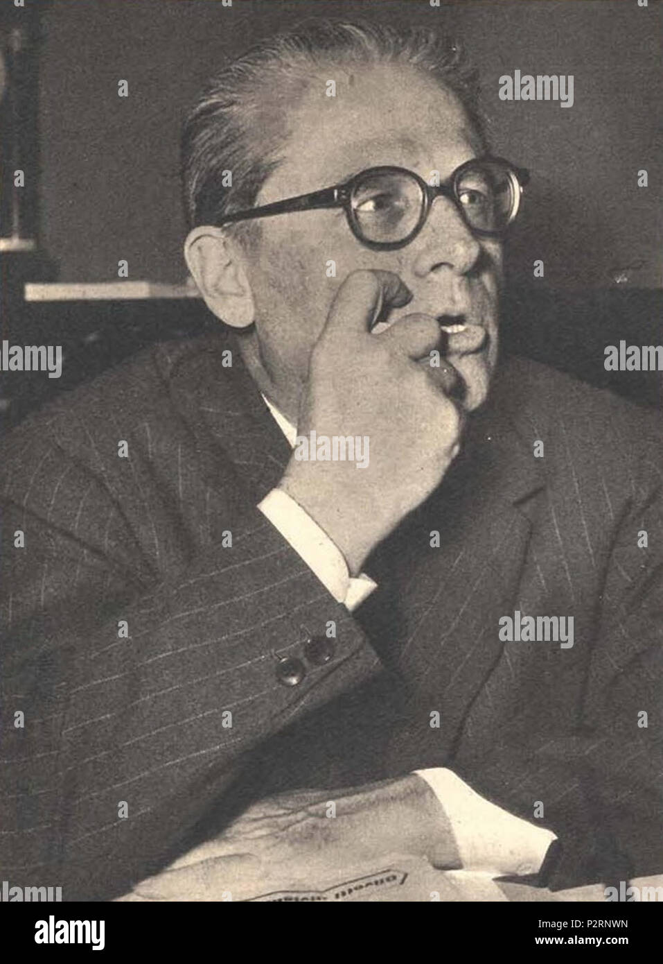 . Homme politique italien Giovanni Gronchi . 5 juillet 1953. Inconnu 35 Giovanni Gronchi 1953 Banque D'Images