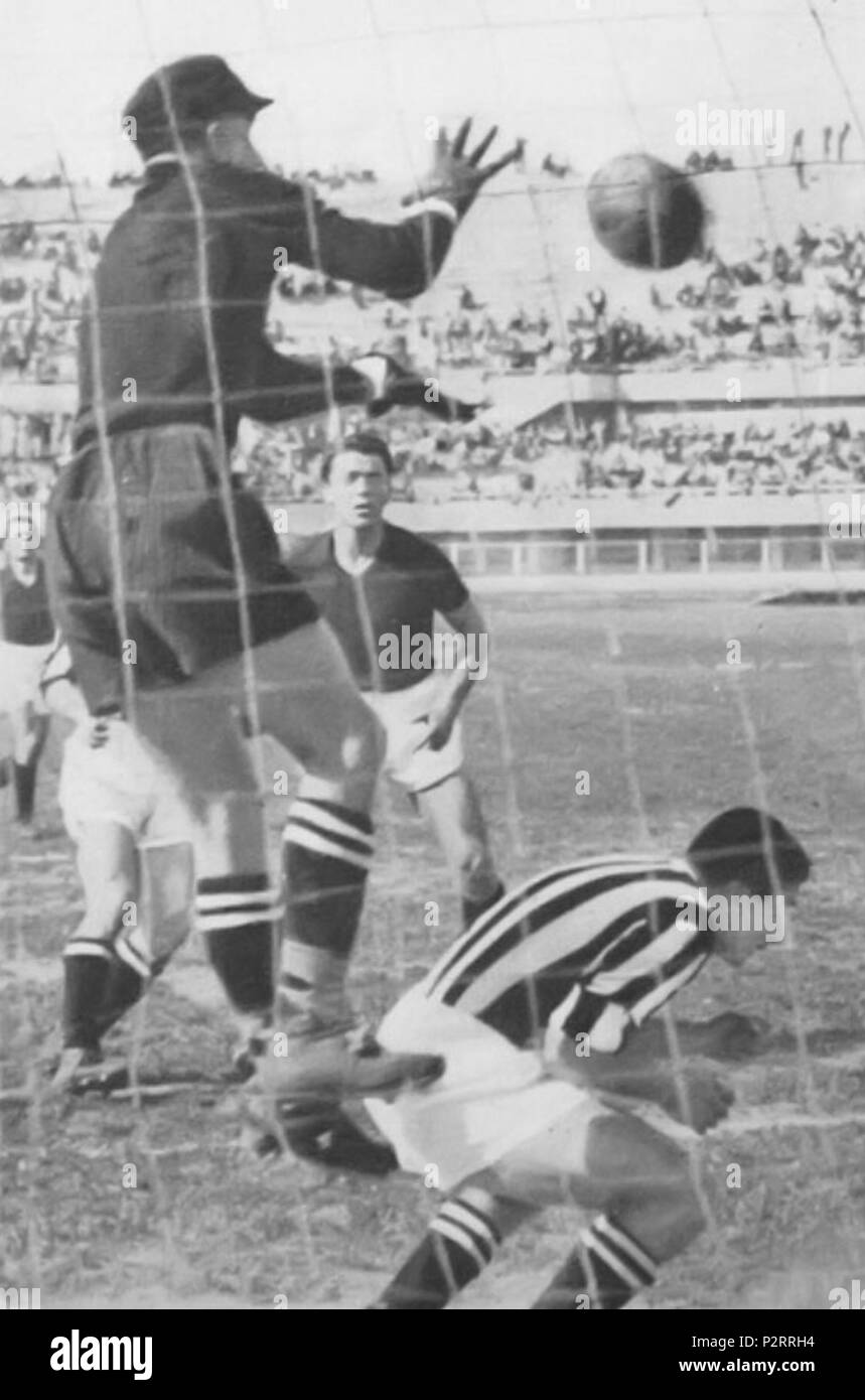 1 1937-38 Finale Coppa Italia (2ème étape) - Juventus v AC Torino - Alfredo Bodoira et Alfredo Foni (rognée) Banque D'Images