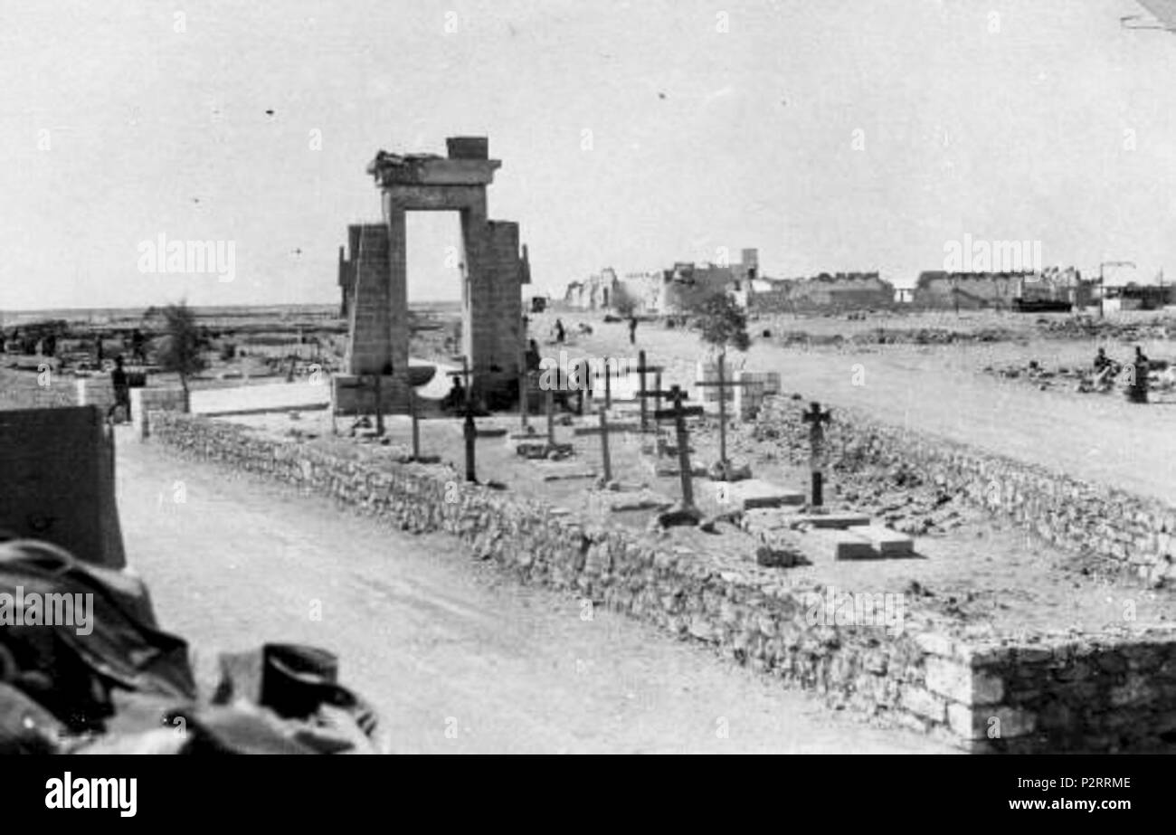 . Italiano : Tombe di militari tedeschi al Bivio che porta a El al . Entre 1940 et 1943. Tedesce 2 Inconnu 87 tombe Banque D'Images