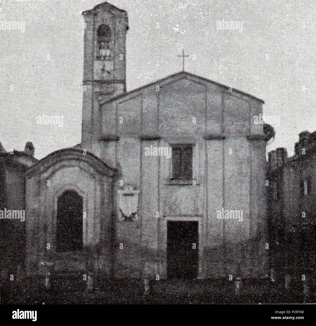 . Italiano : L'antico Oratorio di San Giuseppe, oggi demolito, sito dans località Buon Gesù un San Andrés. 28 avril 2018, 17:10:06. Inconnu 6 ancienne église de San Giuseppe à Olgiate Olona Banque D'Images