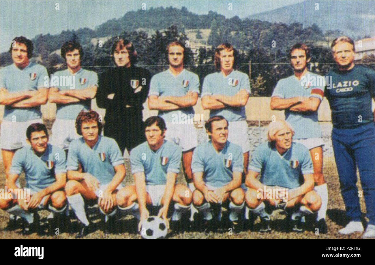 1974-75 Società Sportiva Lazio 2 1974-75 Lazio Rome Banque D'Images