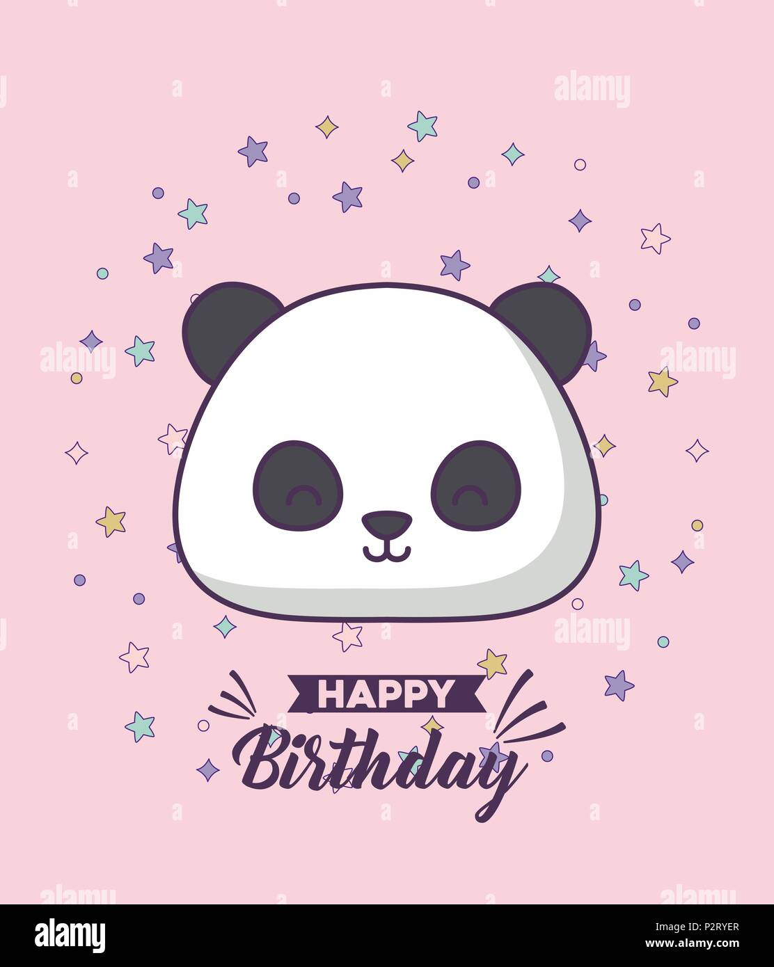 Carte D Anniversaire Avec Panda Bear Cute Kawaii Character Vector Illustration Design Image Vectorielle Stock Alamy Carte D Anniversaire Avec Panda Bear Cute Kawaii Character Vector Illustration Design Image Vectorielle Stock Alamy