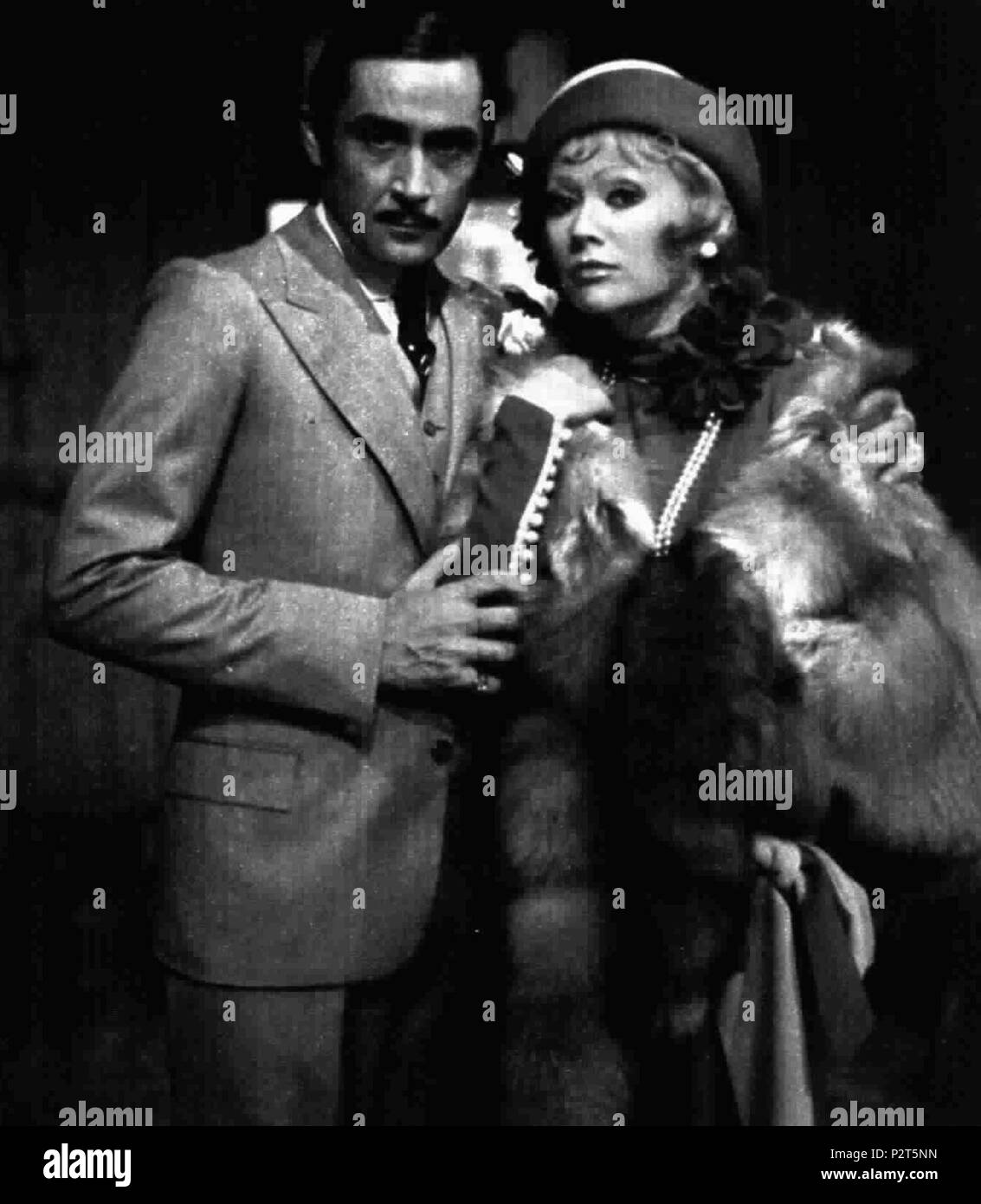 . Acteurs italien Giancarlo Dettori et Paola Quattrini . Mai 1975. Inconnu 22 Dettori Quattrini Banque D'Images