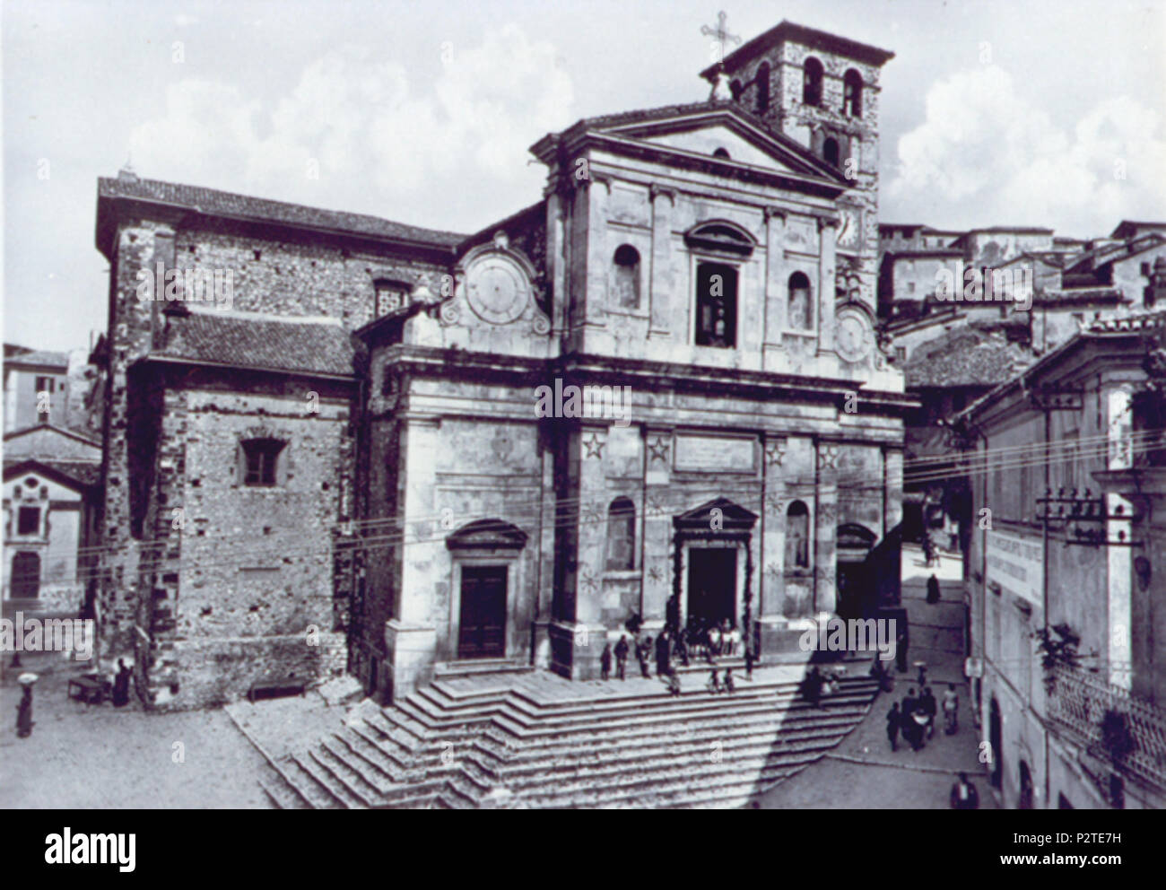 . Italiano : Cattedrale di Segni (RM) . Ce fichier n'est pas informations sur l'auteur. 17 Cattedrale di Segni Banque D'Images