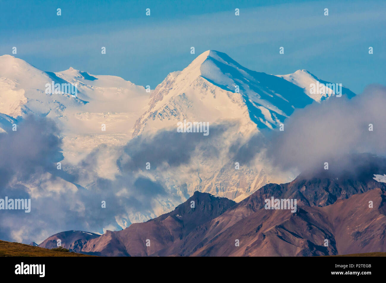 Mt Mckinley Denali Appelé Par Les Autochtones Damérique Et