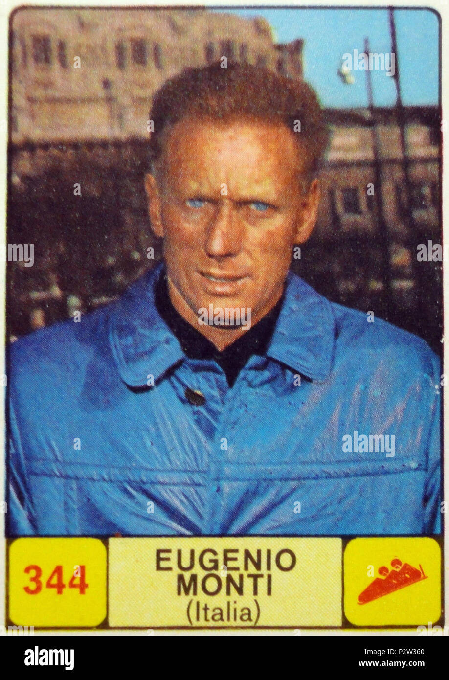 . Autocollant/Figurina CAMPIONI DELLO SPORT 1968/69-n.344-Eugenio MONTI-ITALIA-rec . 1968 ou plus tôt. Inconnu 26 Eugenio Monti 3 Banque D'Images