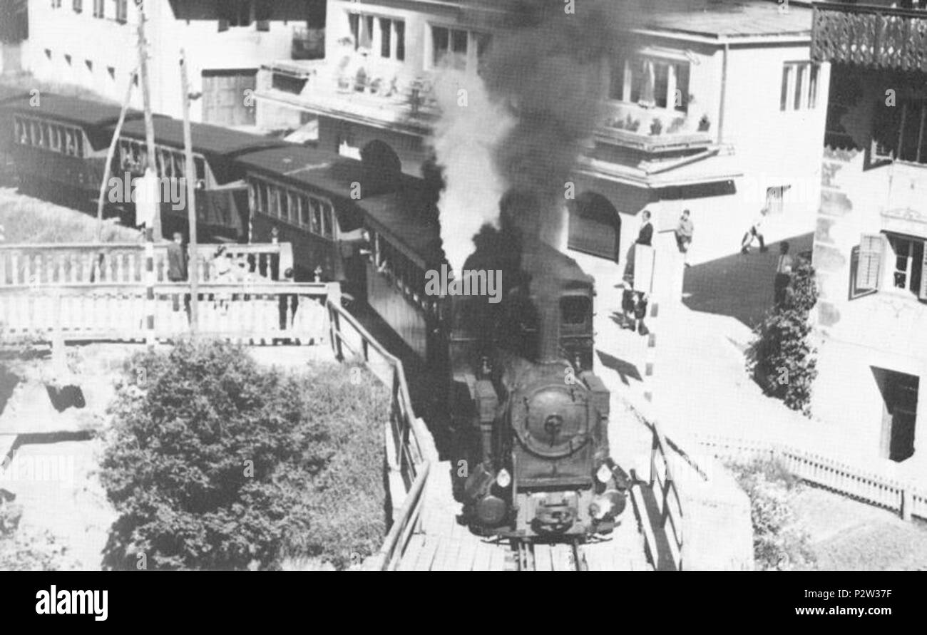 . Italiano : autore : provenienza : http://digilander.iol.it/maurobottegal ignoto - merci à Mauro Bottegal descrizione : Treno della Ferrovia Val Gardena : données Licenza d'uso : . 9 juin 1958. Fritz Domesle Autriche 88 TrenoGard06 Banque D'Images
