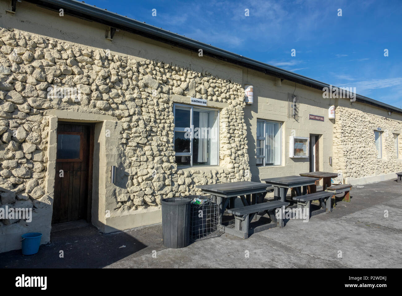 L'Albatros Bar à Tristan da Cunha, Territoires britanniques d'outre-mer, océan Atlantique Sud Banque D'Images