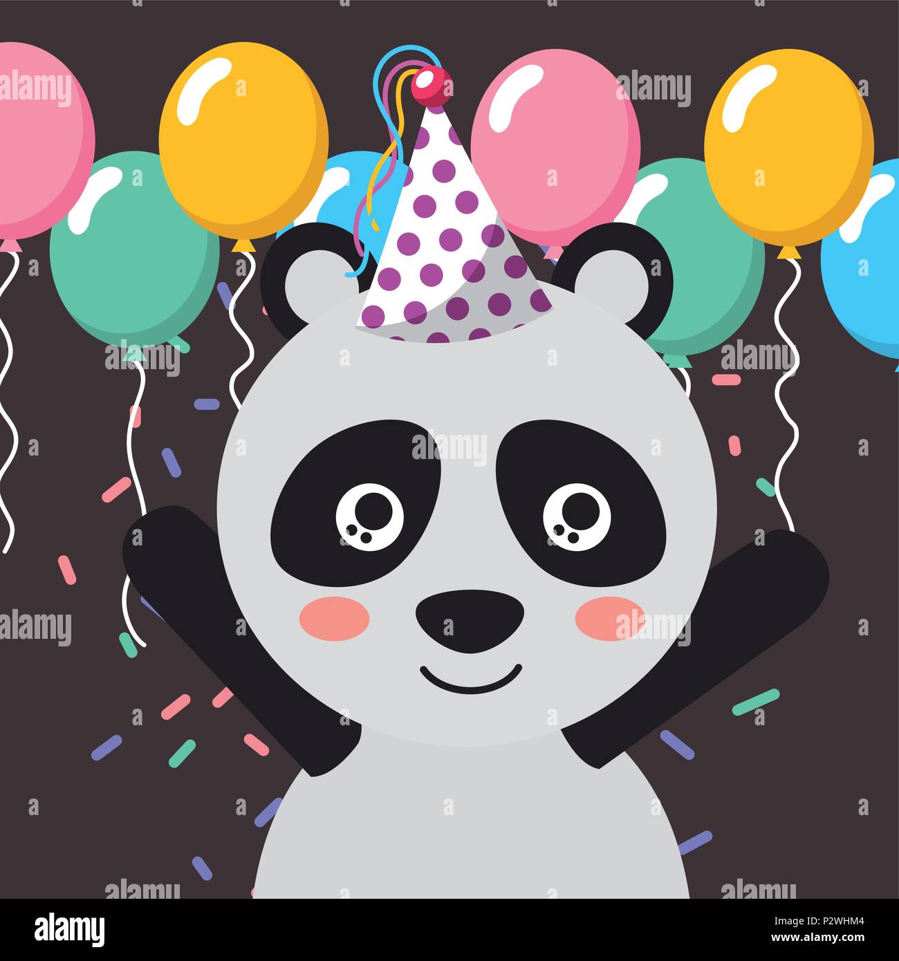 Joyeux Anniversaire Animal Mignon Image Vectorielle Stock Alamy Joyeux Anniversaire Animal Mignon Image Vectorielle Stock Alamy