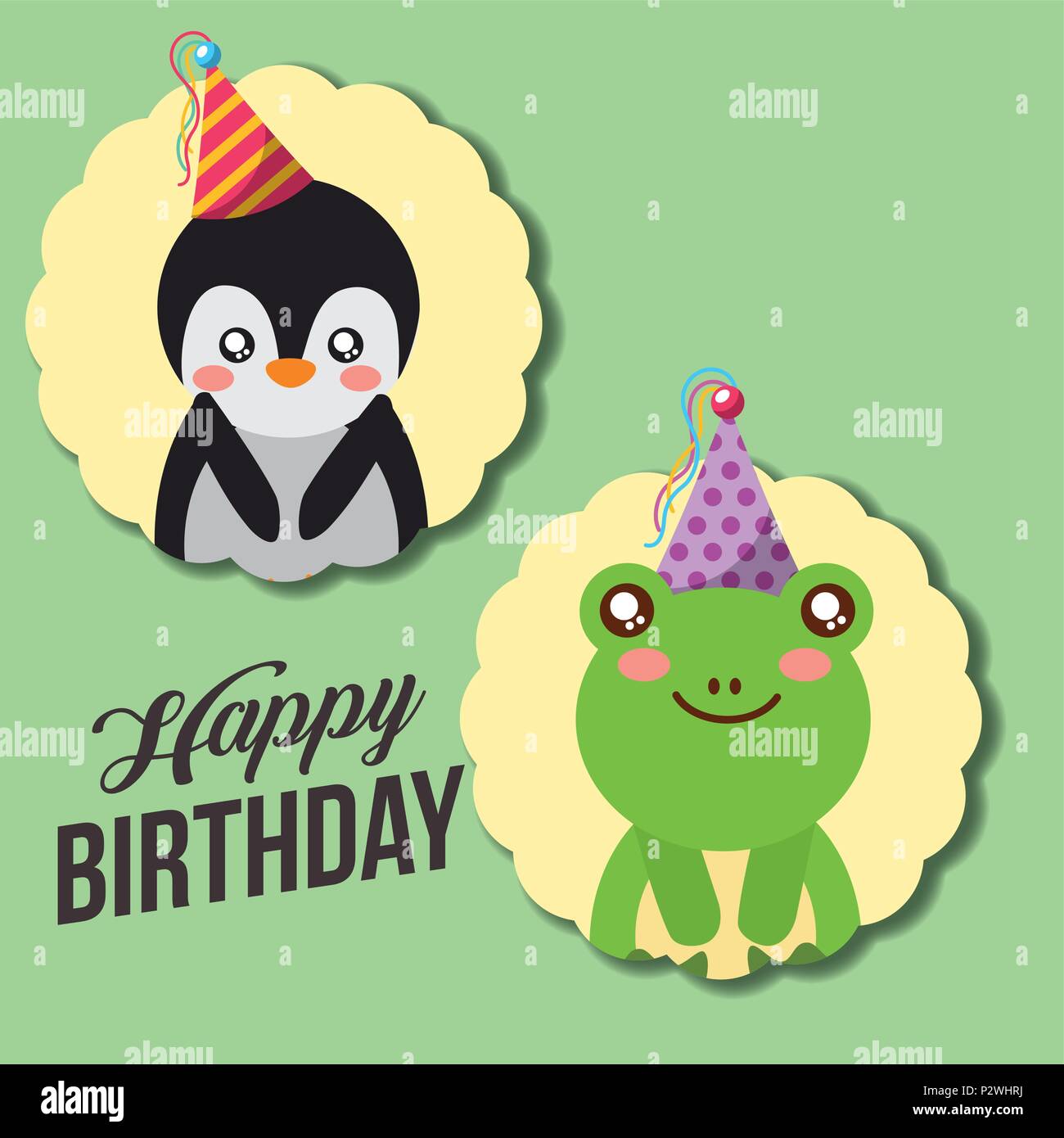 Joyeux Anniversaire Carte Pingouin Image Vectorielle Stock Alamy Joyeux Anniversaire Carte Pingouin Image Vectorielle Stock Alamy