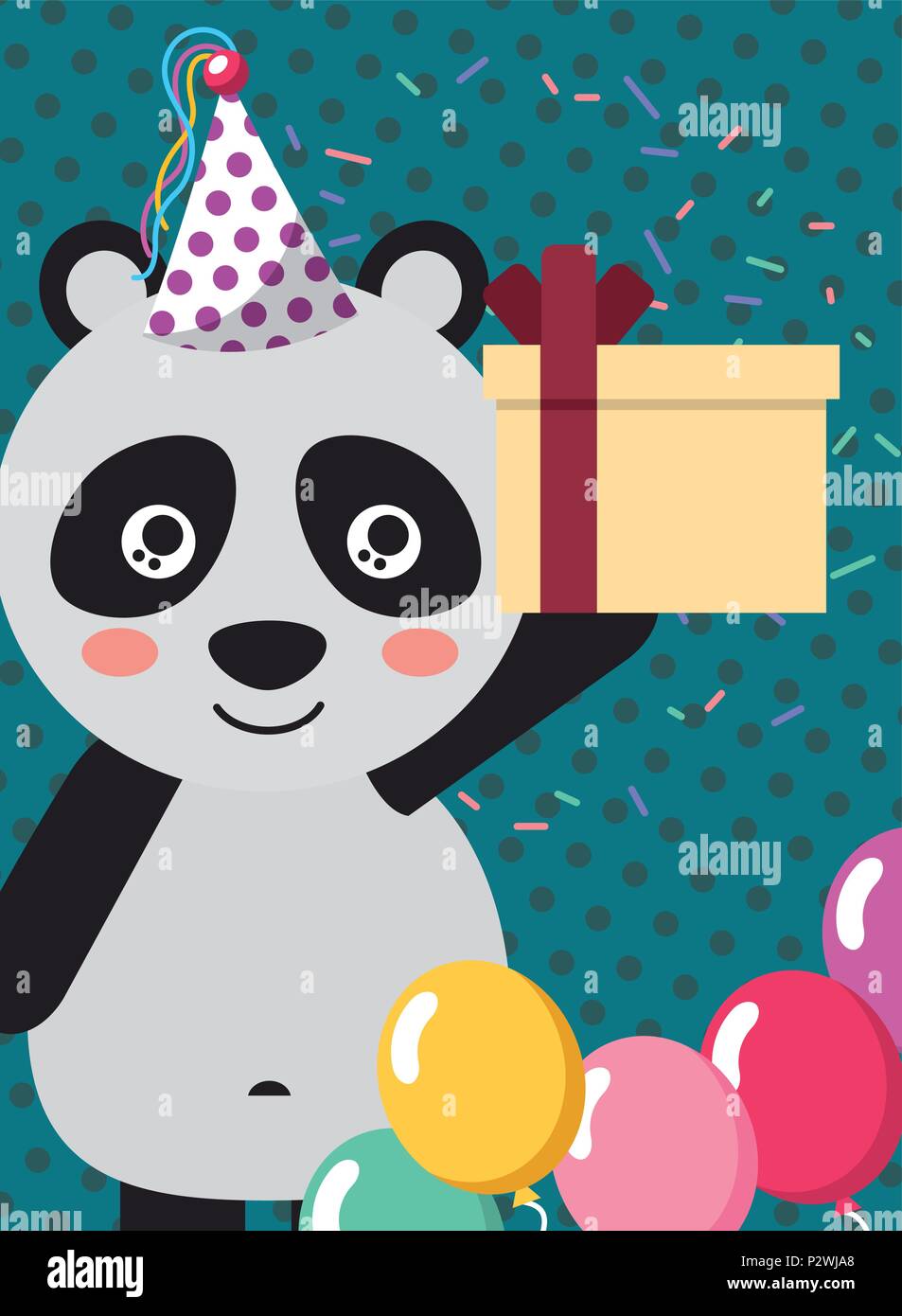 Joyeux Anniversaire Animal Mignon Image Vectorielle Stock Alamy Joyeux Anniversaire Animal Mignon Image Vectorielle Stock Alamy