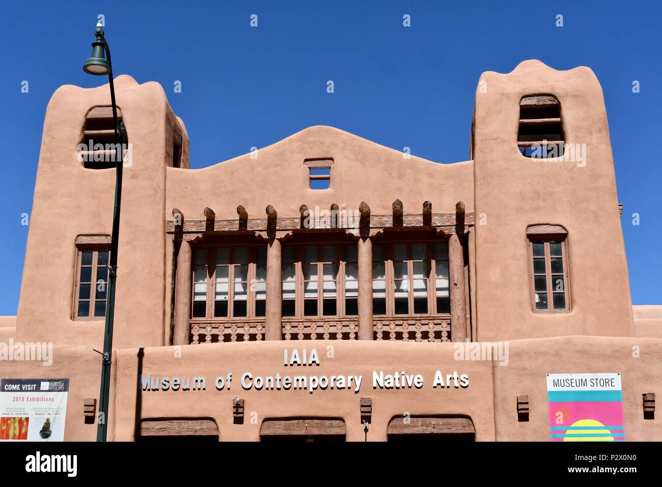 Partie supérieure de la musée d'Contemporate Native Art facade Banque D'Images