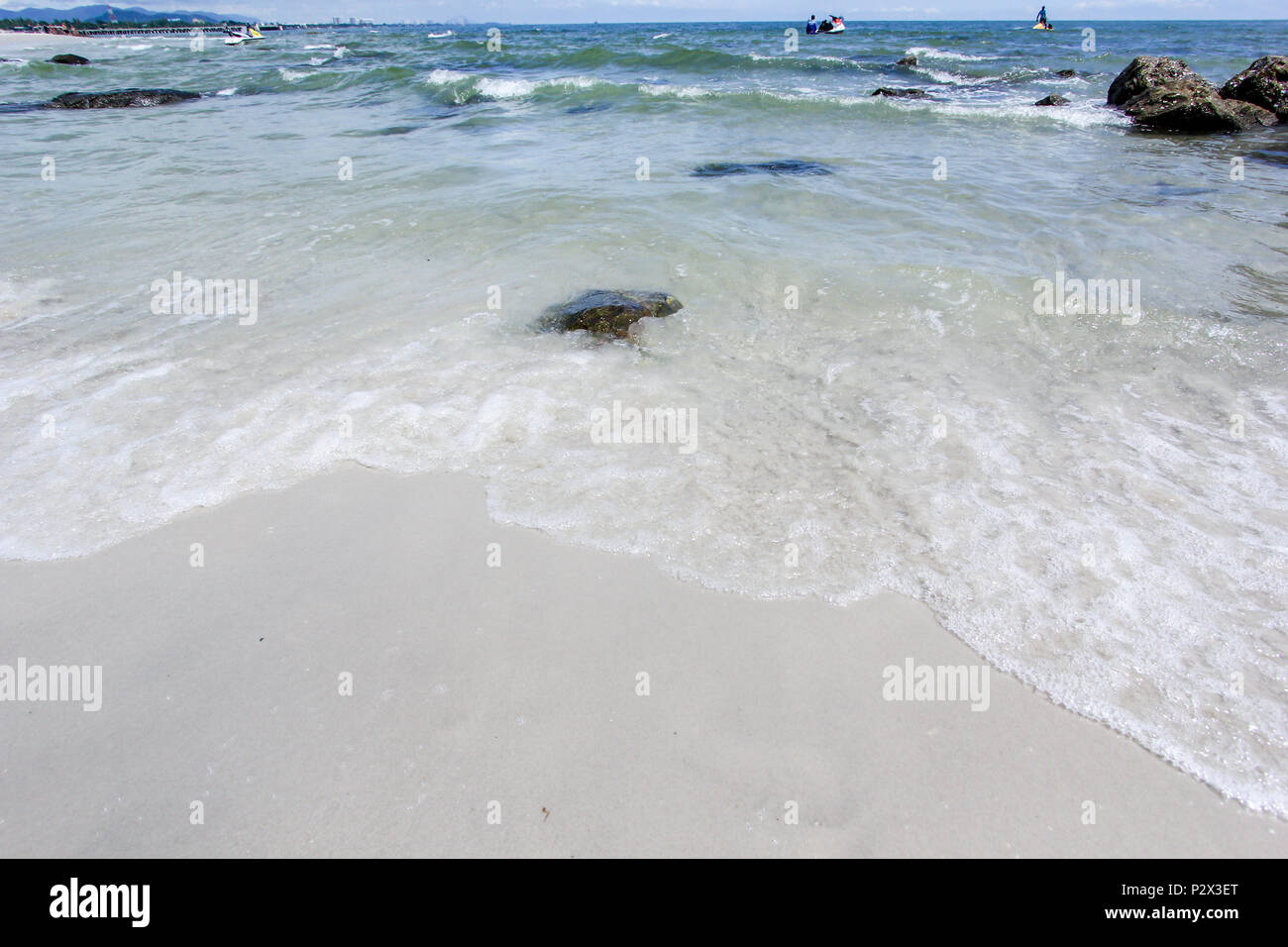 Plage et mer Banque D'Images