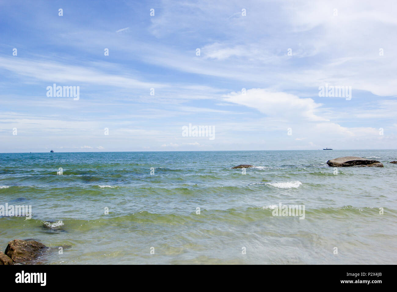 Plage et mer Banque D'Images