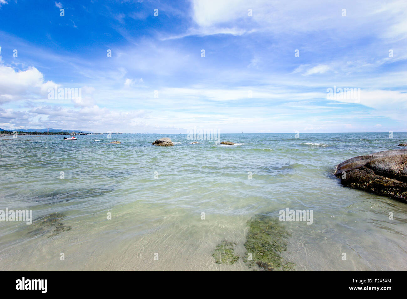 Plage et mer Banque D'Images