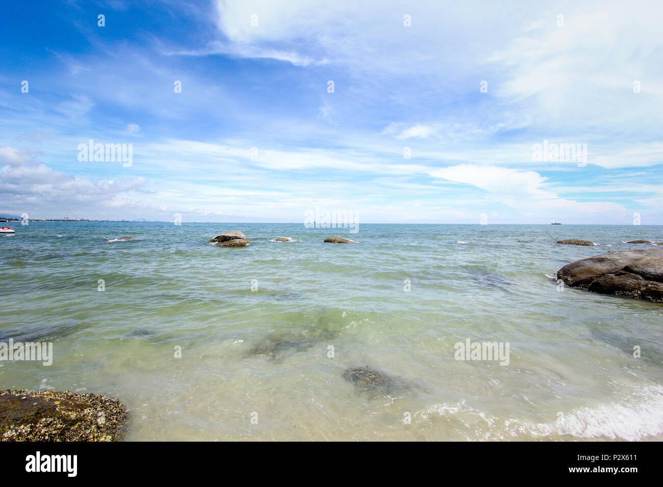 Plage et mer Banque D'Images