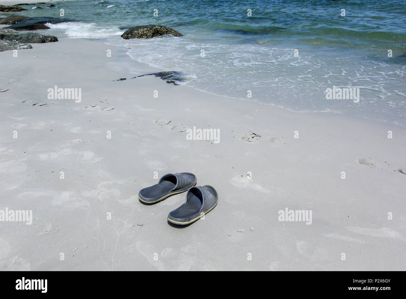 Plage et mer Banque D'Images