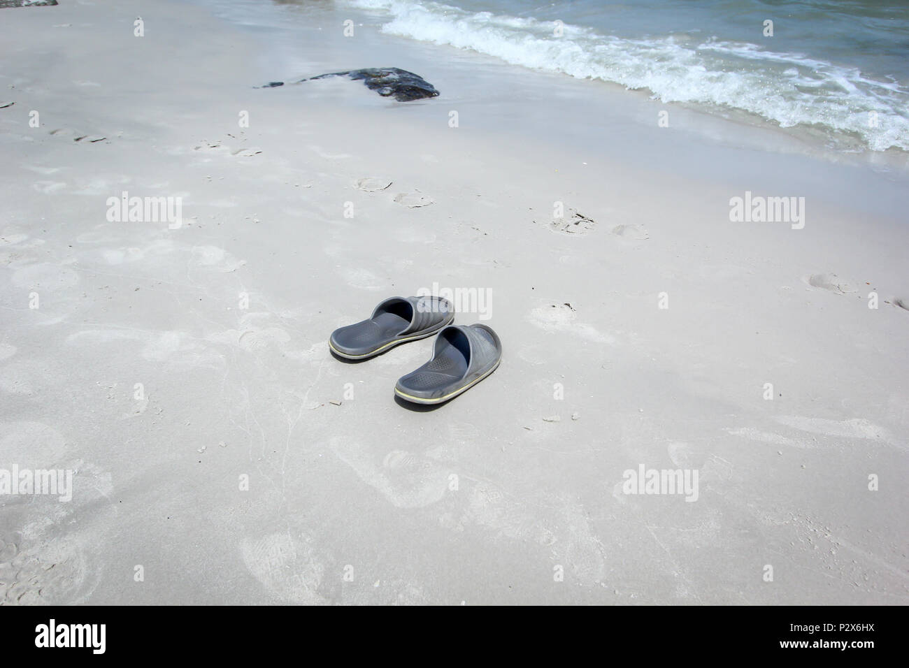 Plage et mer Banque D'Images
