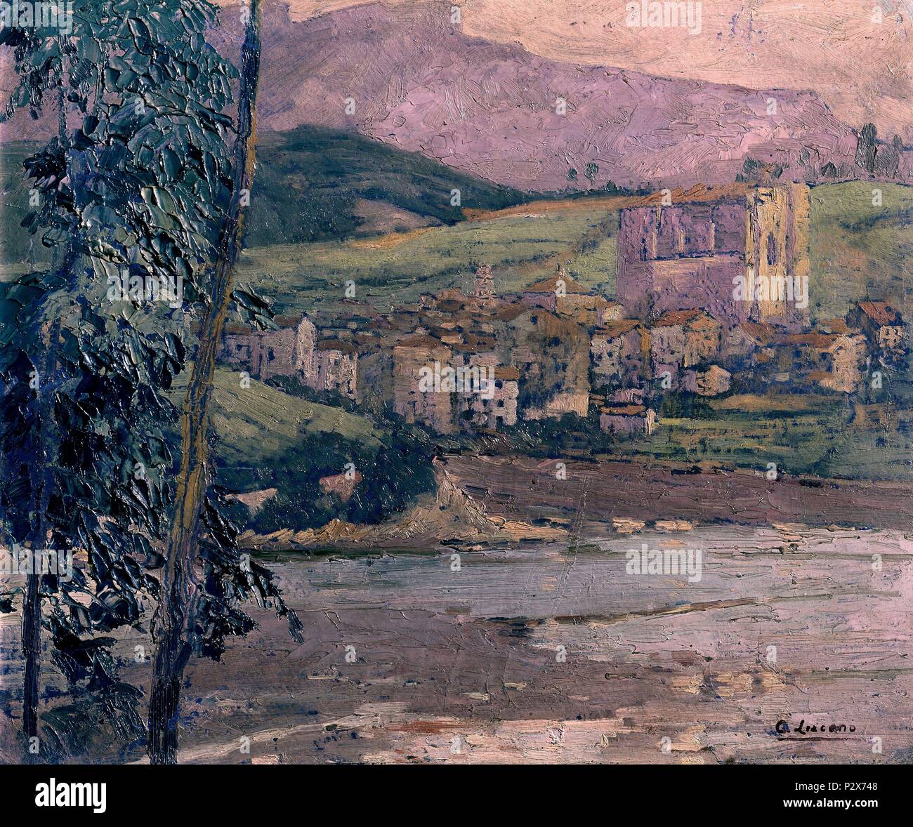 LEZO (Guipuzcoa) 1928. Auteur : Carlos Lezcano (1871-1929). Lieu : Musée Reina Sofia-PINTURA, MADRID, ESPAGNE. Banque D'Images