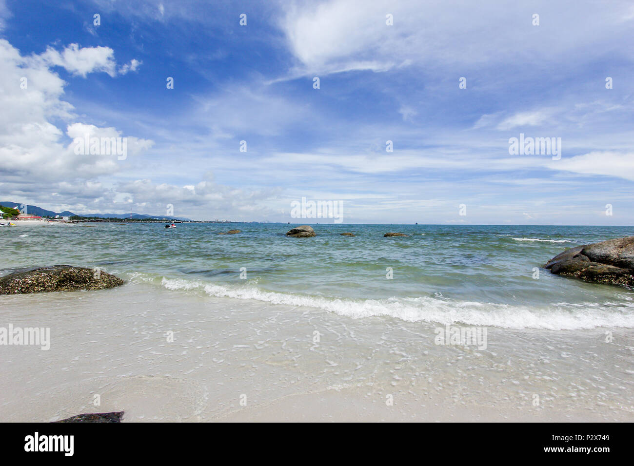 Plage et mer Banque D'Images