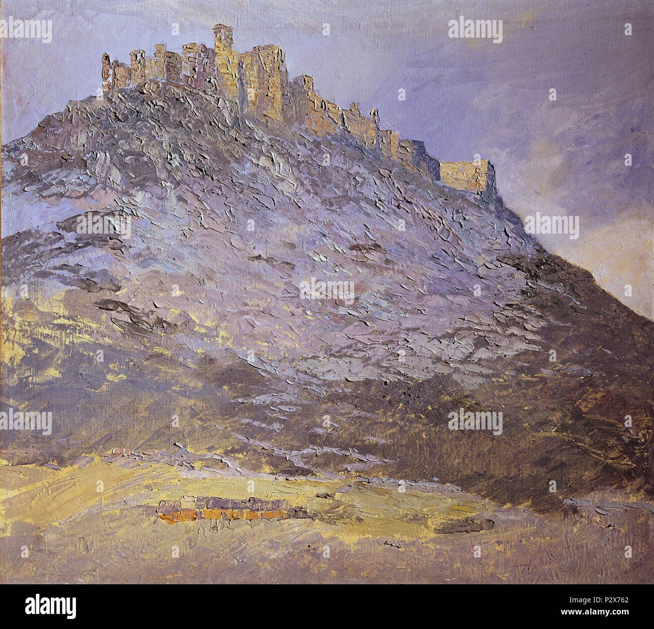 CASTILLO. Auteur : Carlos Lezcano (1871-1929). Lieu : Musée Reina Sofia-PINTURA, MADRID, ESPAGNE. Banque D'Images