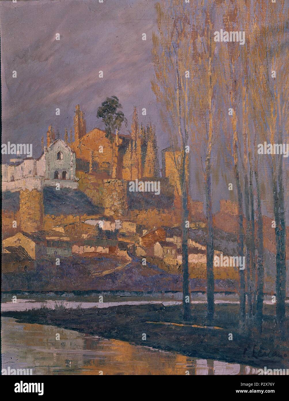 PLASENCIA 1929. Auteur : Carlos Lezcano (1871-1929). Lieu : Musée Reina Sofia-PINTURA, MADRID, ESPAGNE. Banque D'Images