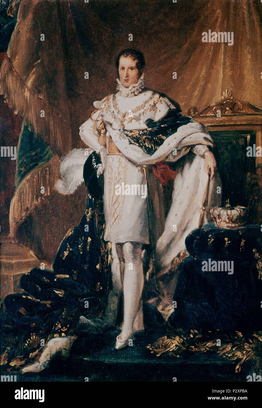 José Bonaparte (1770-1837) - SIGLO XIX - NEOCLASICISMO FRANCES. Auteur : François Pascal Simon (1770-1837). Emplacement : MUSEO PALACIO, Versailles, France. Banque D'Images