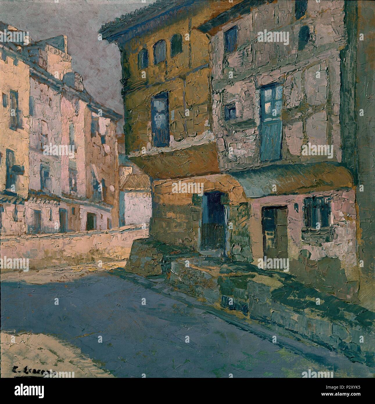 'Salamanca', 1928, huile sur toile. Auteur : Carlos Lezcano (1871-1929). Lieu : Musée Reina Sofia-PINTURA, MADRID, ESPAGNE. Banque D'Images