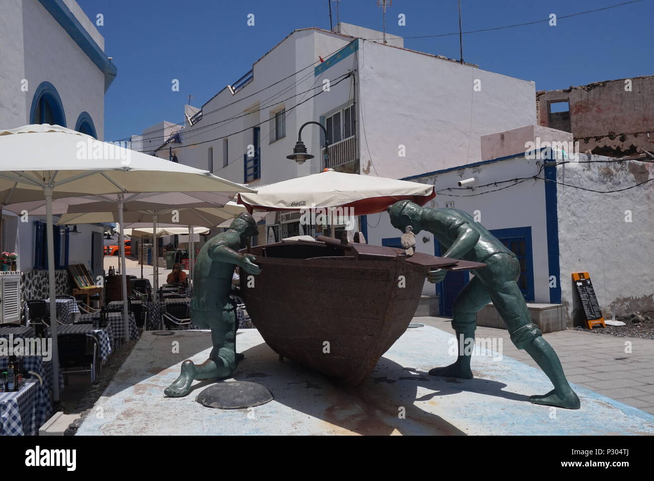 La ville côtière d'El Cotillo à Fuerteventura, Espagne Banque D'Images