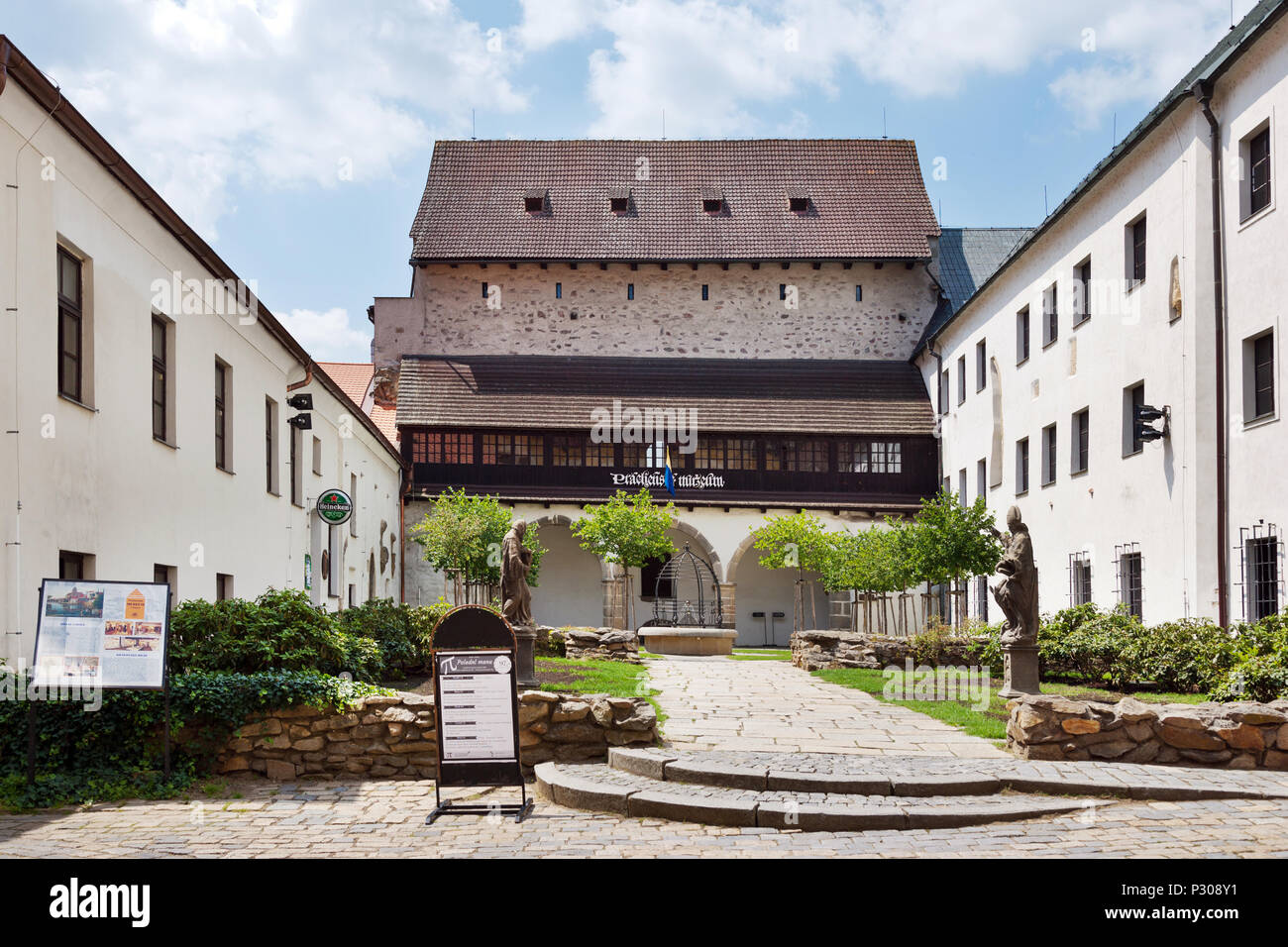 Gotický hrad, Prachenske museum, Písek, Česká republika / château gothique, musée Prachen, ville Pisek, République Tchèque Banque D'Images