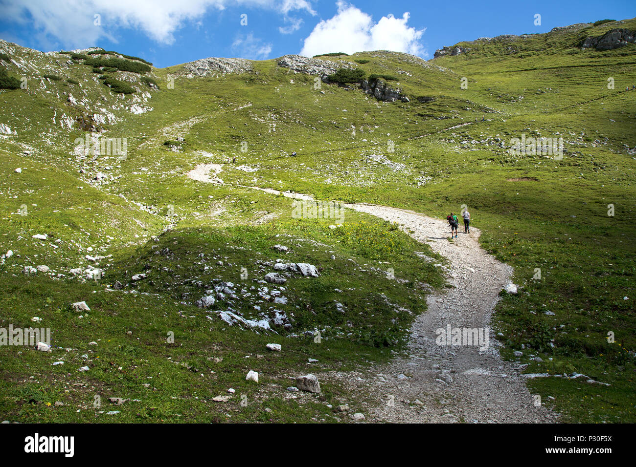 Oberstdorf, Allemagne, la randonnée au Nebelhorn Banque D'Images