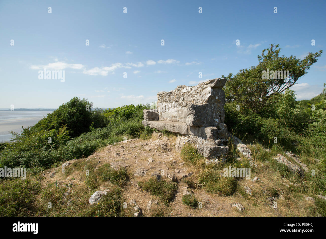 Le Président du géant ou siège du géant situé dans le jack du Scoutisme nature preserve géré par le National Trust. Il est près du village de Silverdale dans la Banque D'Images