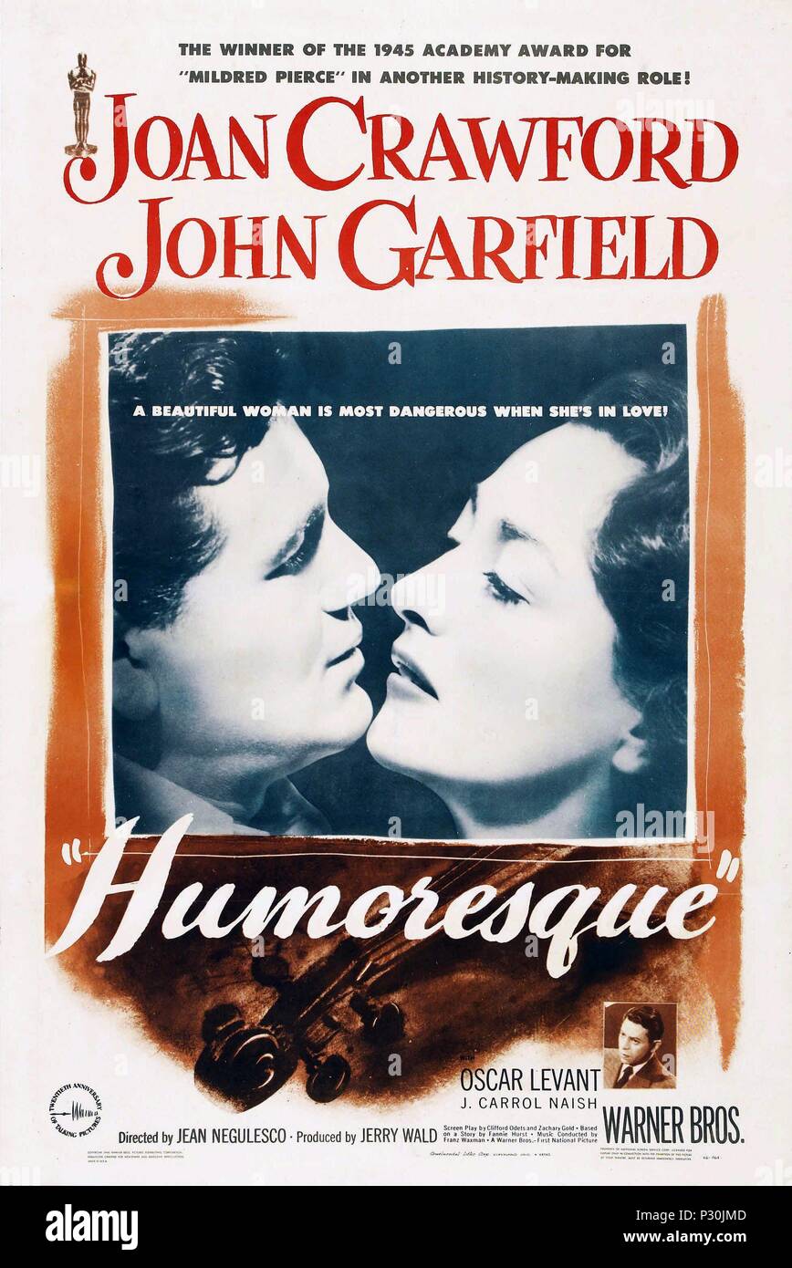 Titre original : HUMORESQUE. Titre en anglais : HUMORESQUE. Directeur du film : JEAN NEGULESCO. Année : 1946. Credit : Warner Brothers / Album Banque D'Images