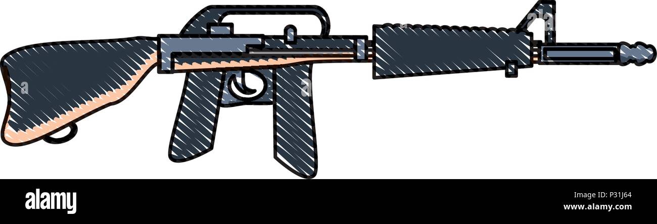 L'icône de fusil de chasse sur fond blanc, vector illustration Image ...
