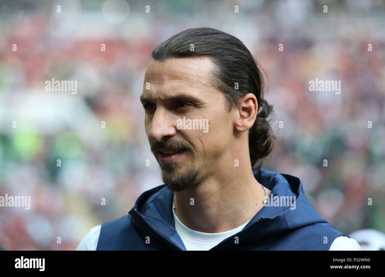 Moscou, Russie. 17 Juin, 2018. firo : 17.06.2018, Moscou, football, soccer, Allemagne - Mexique, Mexique Zlatan Ibrahimovic | utilisée dans le monde entier : dpa Crédit/Alamy Live News Banque D'Images