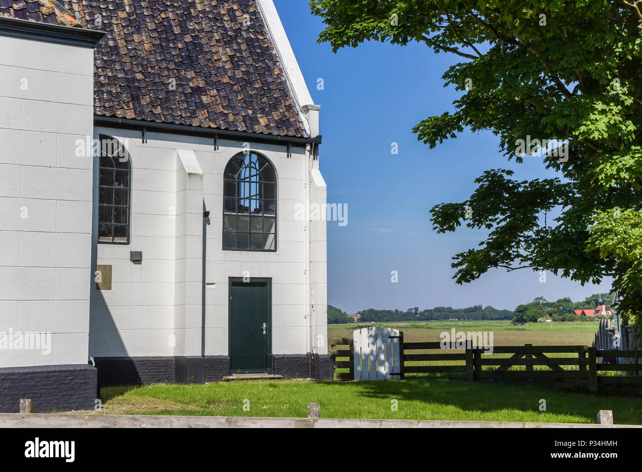 Zeemanskerk dans l'église sur l'île de Texel Oudeschild, Holland Banque D'Images