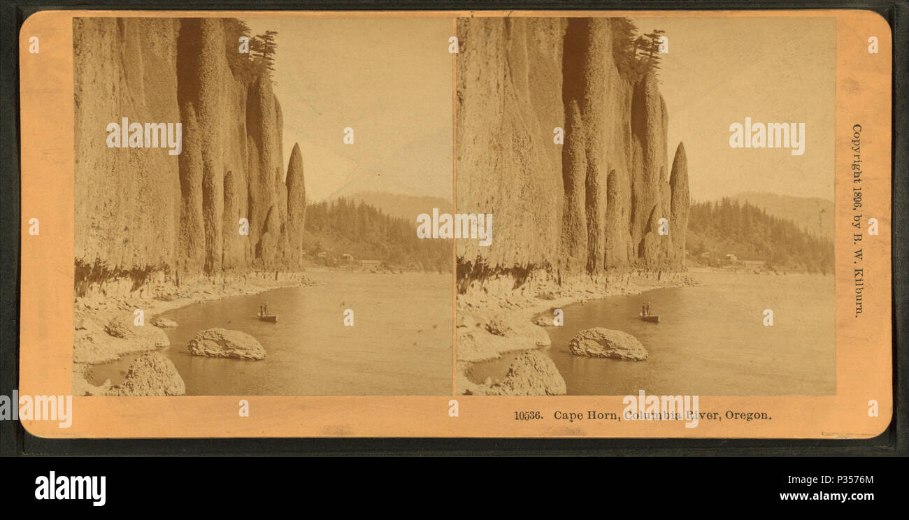 . Le Cap Horn. Columbia River, Oregon. Couverture : 1870 ?-1920 ?. Mentions légales Source : 1870 ?-1920 ?. Point numérique publié le 7-18-2005 ; mise à jour 2-13-2009. 53 Le Cap Horn. Columbia River, Oregon, de Robert N. Dennis collection de vues stéréoscopiques 2 Banque D'Images