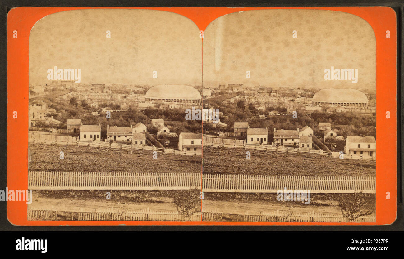 . Partie centrale de Salt Lake City. Titre alternatif : Vues du grand Ouest de la rivière Missouri jusqu'à l'océan Pacifique, de l'Utah série. Couverture : 1863 ?-1880 ?. Mentions légales Source : Salt Lake City, Utah : C. R. Savage, 1863 ?-1880 ?. Point numérique publié le 1-25-2006 ; mise à jour 2-13-2009. 60 Centre de Salt Lake City, par Savage, C. R. (Charles Roscoe), 1832-1909 4 Banque D'Images