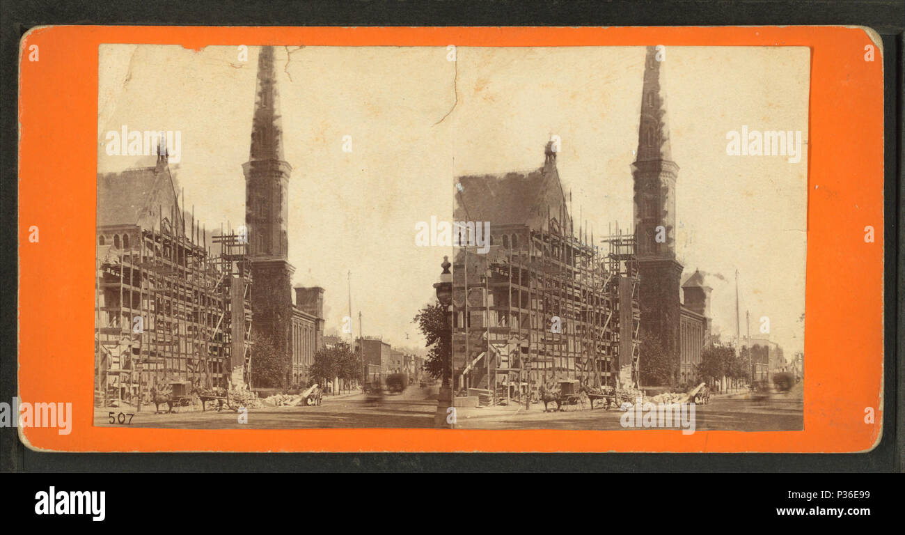 . Cor. Vaste et Arch Sts., à Philadelphie. La construction du temple maçonnique. Couverture : 1860 ?-1895 ?. Mentions légales Source : 1860 ?-1895 ?. Point numérique publié 9-29 -2005 ; mise à jour 6-15-2009. 75 Cor. Vaste et Arch Sts., à Philadelphie. La construction du temple maçonnique, par S. R. Morse Banque D'Images