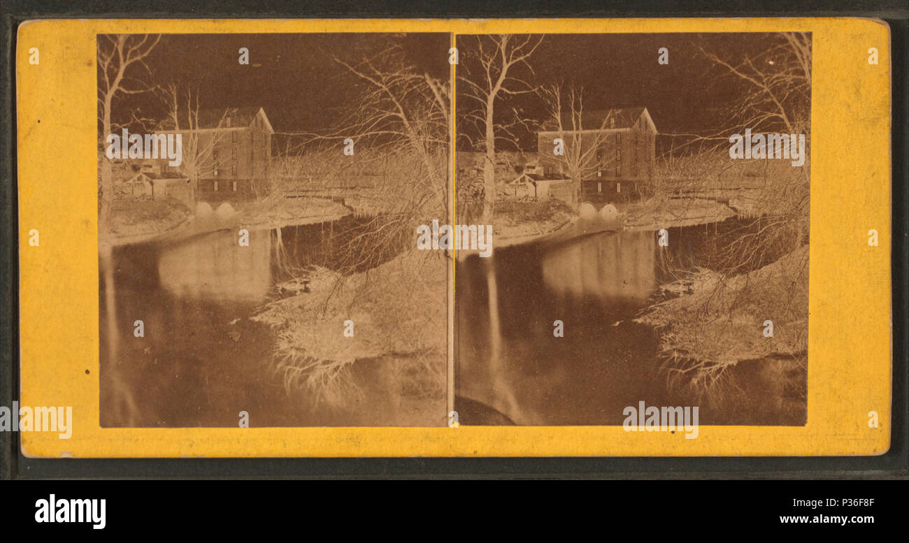 . Country house reflète dans l'eau. Couverture : 1860 ?-1885 ?. Mentions légales Source : 1860 ?-1885 ?. Point numérique publié alimentation 9-30 -2005 ; mise à jour 2-13-2009. 77 Country house reflète dans l'eau, par McMullin, S. (Samuel) Banque D'Images