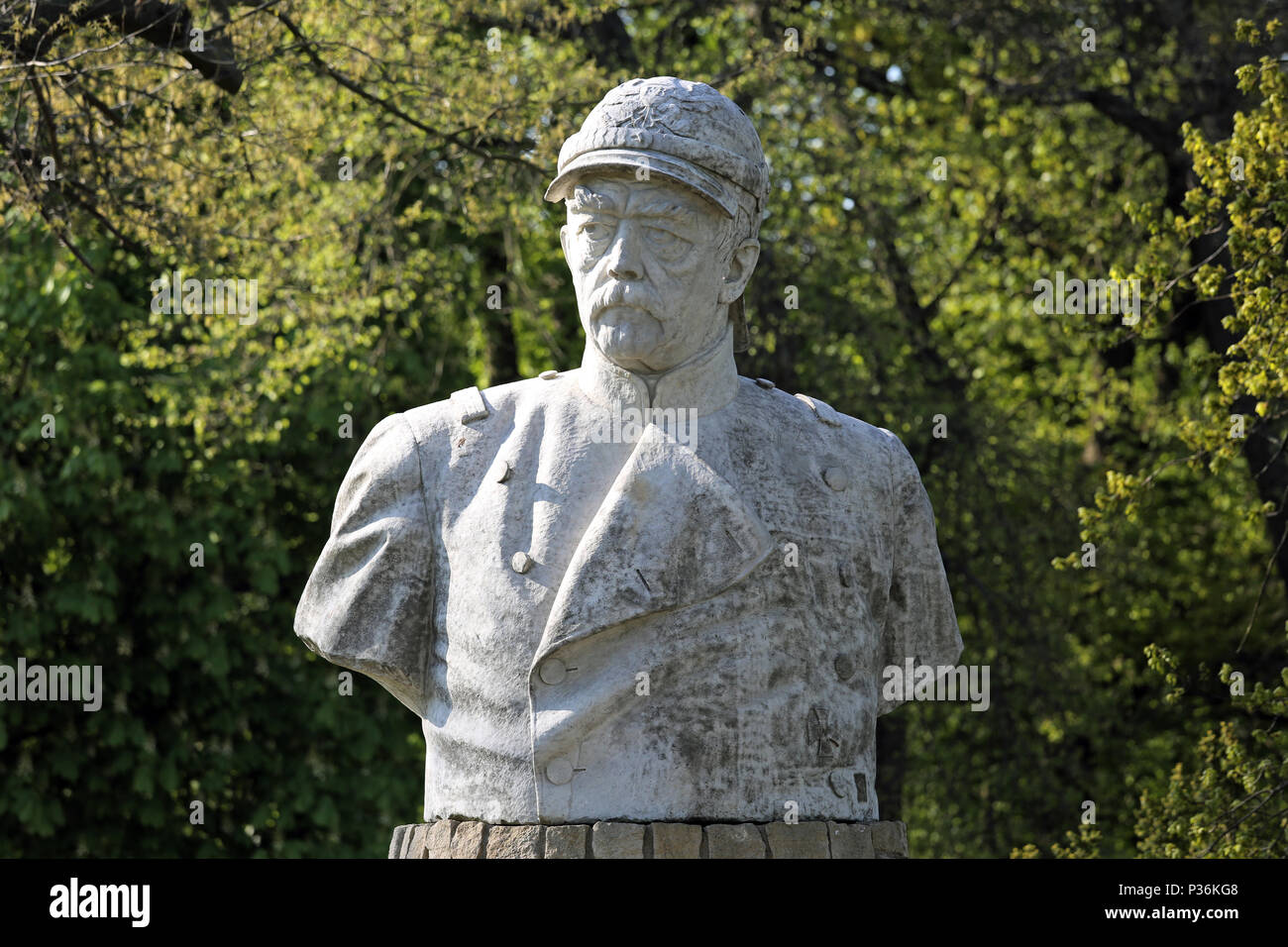 Berlin, Allemagne, buste de Otto von Bismarck Banque D'Images