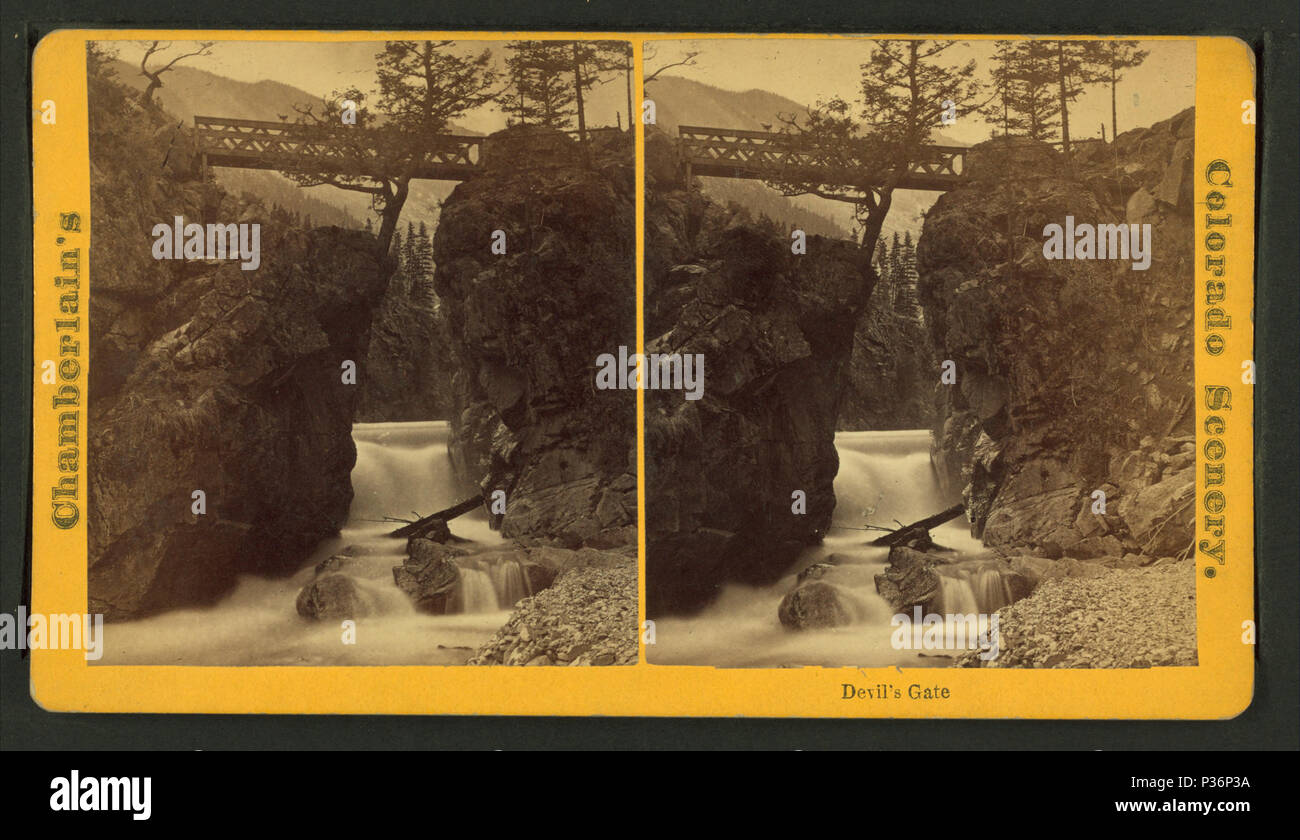 85 Devil's Gate, par Chamberlain, W. G. (William Gunnison) Banque D'Images