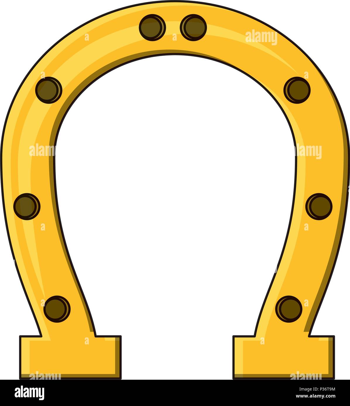 Lucky horseshoe icône sur fond blanc, vector illustration Illustration de Vecteur