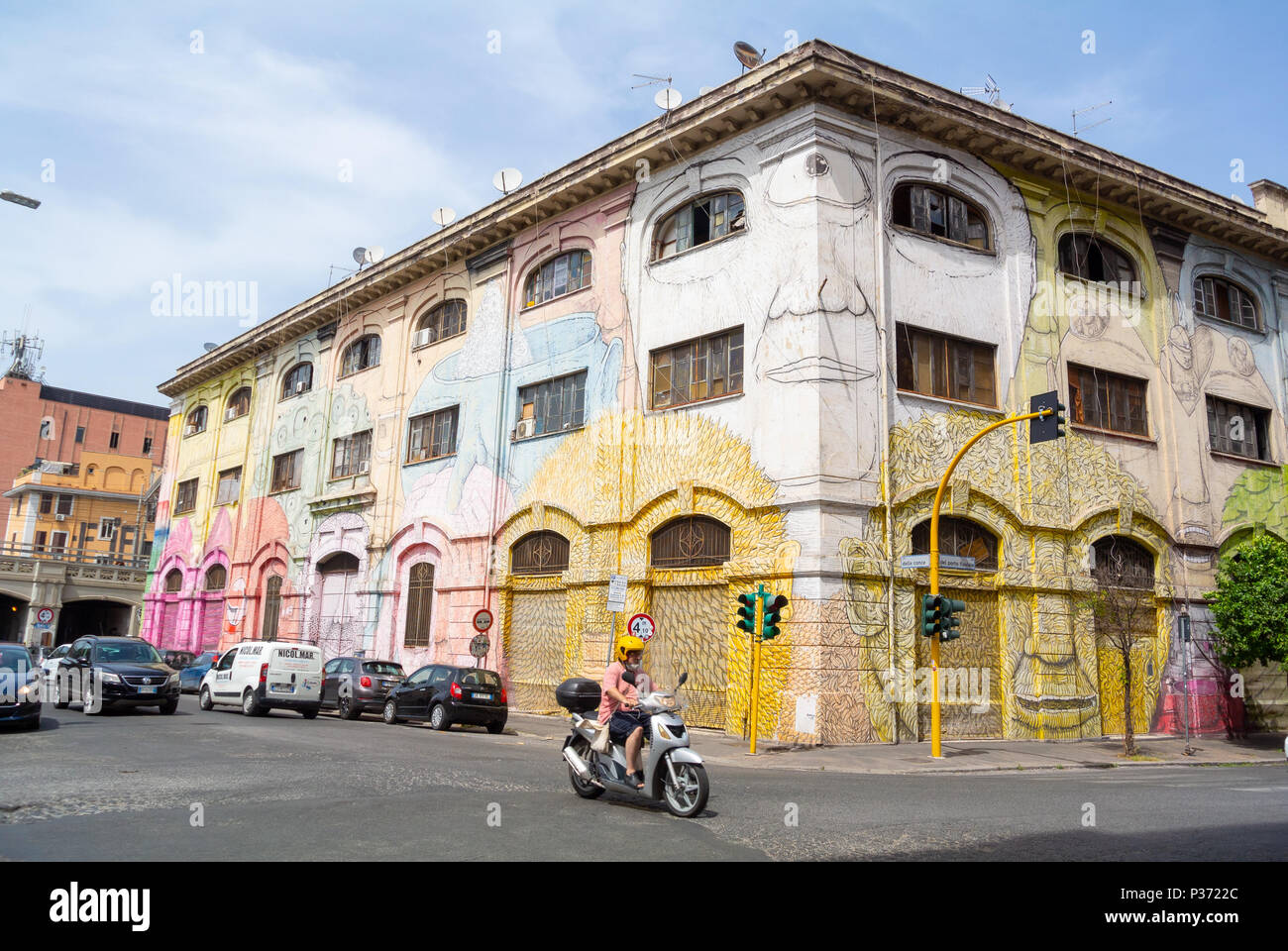 Street Art Par BLU, Rome, Italie Banque D'Images