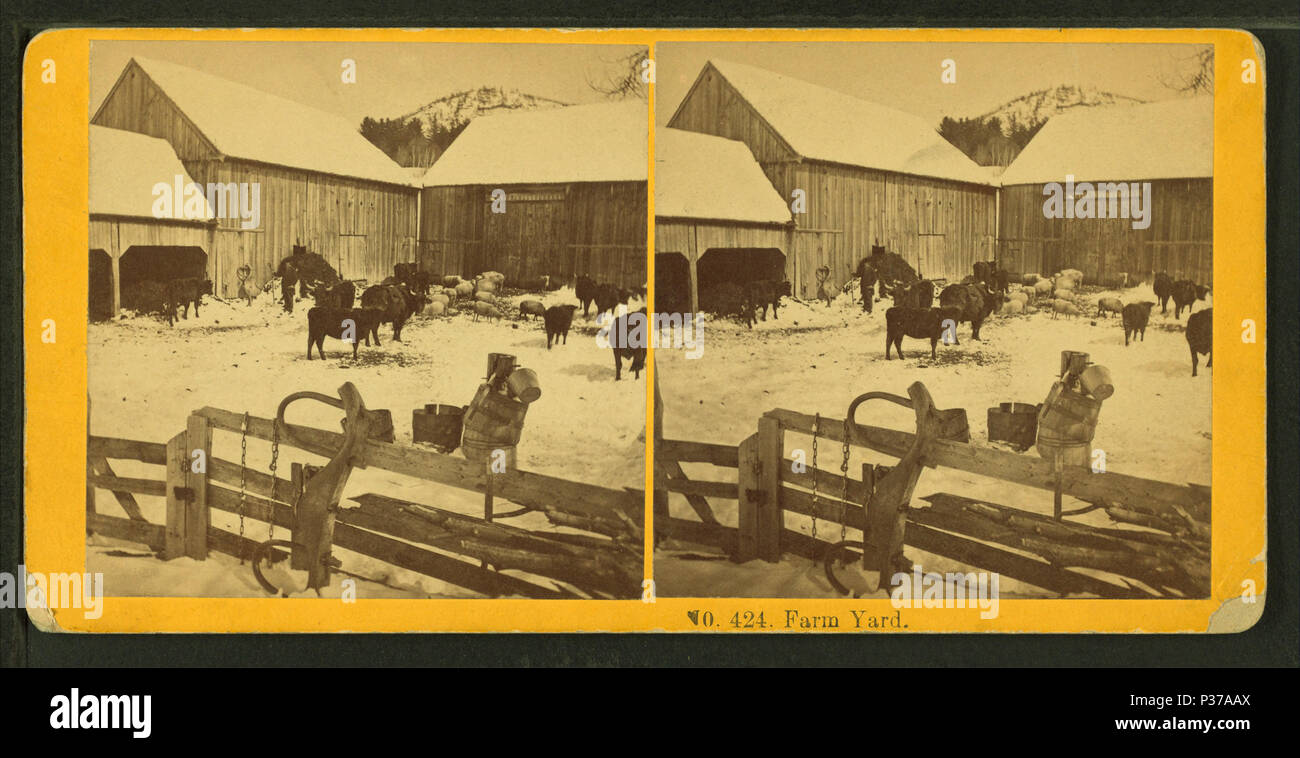 103, cour de ferme par Kilburn Frères 5 Banque D'Images