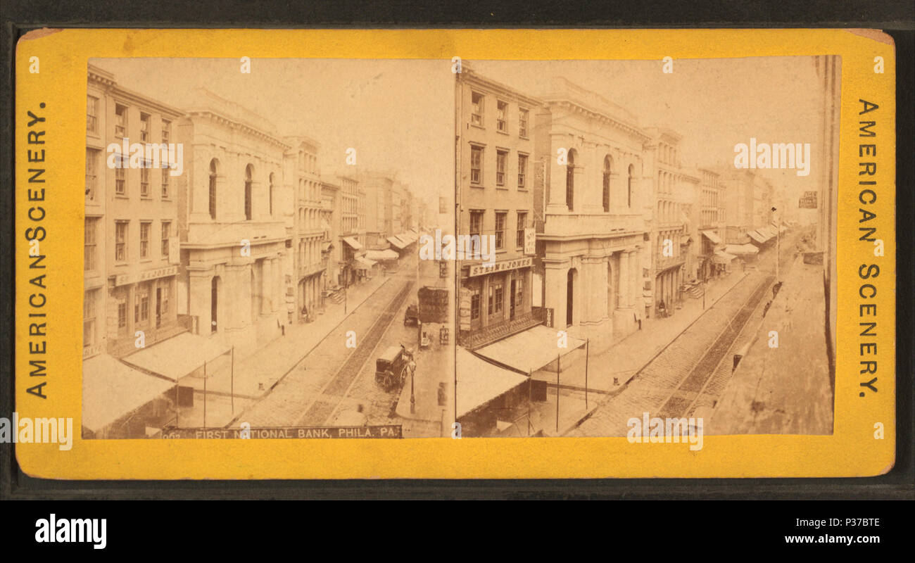 105 First National Bank, Phila., PA, à partir de Robert N. Dennis collection de vues stéréoscopiques 2 Banque D'Images