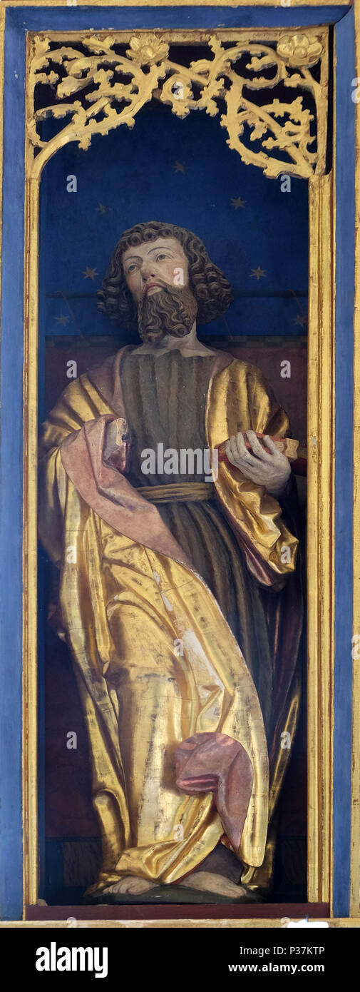 Saint Joachim, autel dans la chapelle en Amorsbrunn Amorbach, forêt de Bavière, Allemagne Odes Banque D'Images